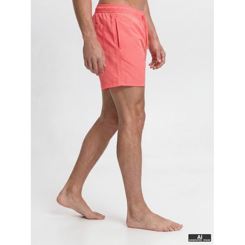 Jack & Jones Jack & Jones Heren Zwemshort JPSTMAUI TROPIC Effen Hot Coral
