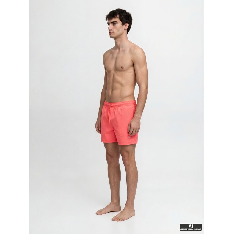 Jack & Jones Jack & Jones Heren Zwemshort JPSTMAUI TROPIC Effen Hot Coral