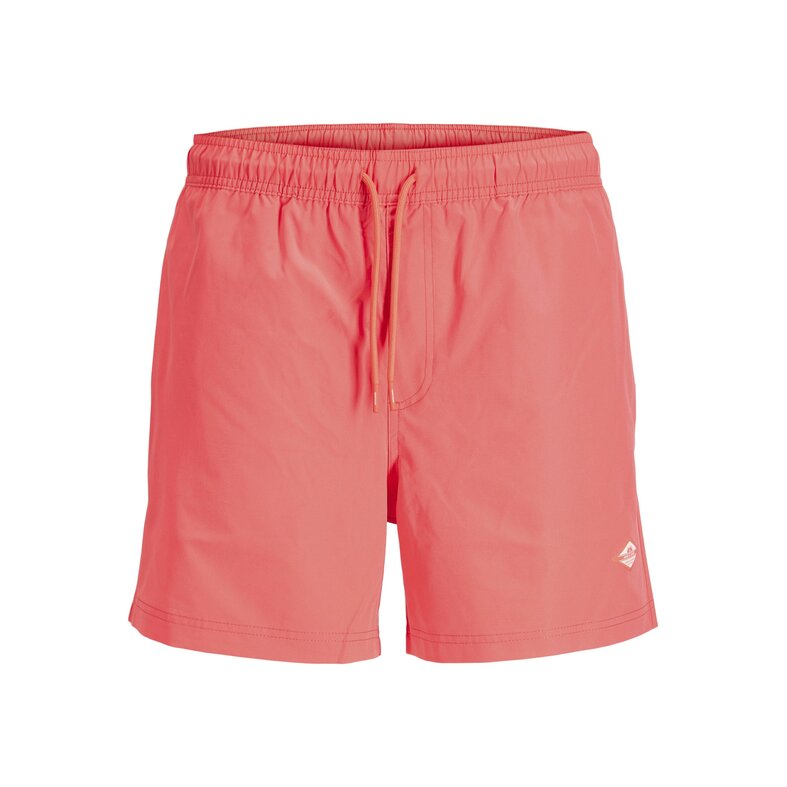Jack & Jones Jack & Jones Heren Zwemshort JPSTMAUI TROPIC Effen Hot Coral
