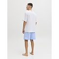 Jack & Jones Jack & Jones Men's Short Shortama Pyjama Set JACFLORENCE White/Light Blue