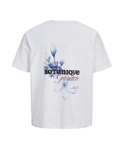Jack & Jones Men's Backprint T-Shirt JJBALI Floral White