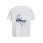 Jack & Jones Jack & Jones Heren Backprint T-Shirt JJBALI Gebloemd Wit