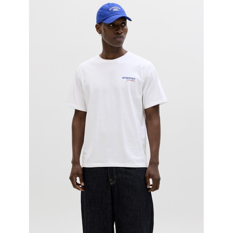 Jack & Jones Jack & Jones Heren Backprint T-Shirt JJBALI Gebloemd Wit