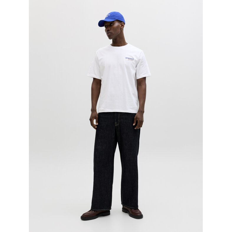 Jack & Jones Jack & Jones Heren Backprint T-Shirt JJBALI Gebloemd Wit