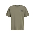 Jack & Jones Jack & Jones Heren Backprint T-Shirt JJBALI Gebloemd Groen