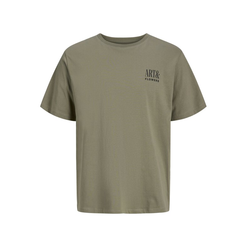 Jack & Jones Jack & Jones Men's Backprint T-Shirt JJBALI Floral Green