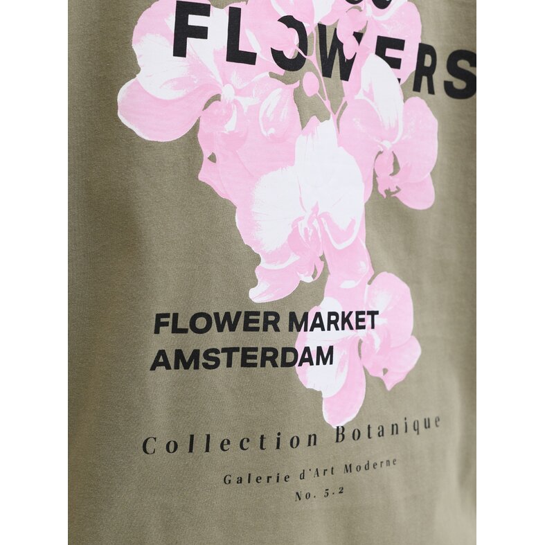 Jack & Jones Jack & Jones Men's Backprint T-Shirt JJBALI Floral Green