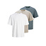 Jack & Jones Jack & Jones Men's T-Shirt JJHUGO Round Neck 3-Pack Plain White/Beige/Blue