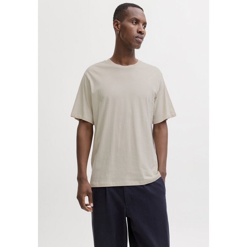 Jack & Jones Jack & Jones Men's T-Shirt JJHUGO Round Neck 3-Pack Plain White/Beige/Blue