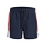 JJ REBEL JJ REBEL Heren Zwemshort JREBBENJAMIN Colorblock Donkerblauw/Hot Coral/Wit