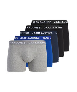 Jack & Jones Effen Boxershorts Heren Trunks JACBASIC 5-Pack