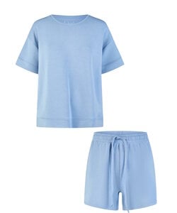 By Louise Dames Kort Huispak Modal Blauw