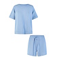 By Louise By Louise Dames Kort Huispak Modal Blauw