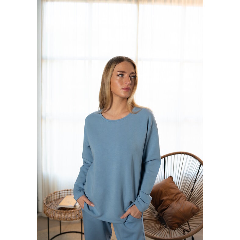 By Louise By Louise Women's House Suit Modal Blue