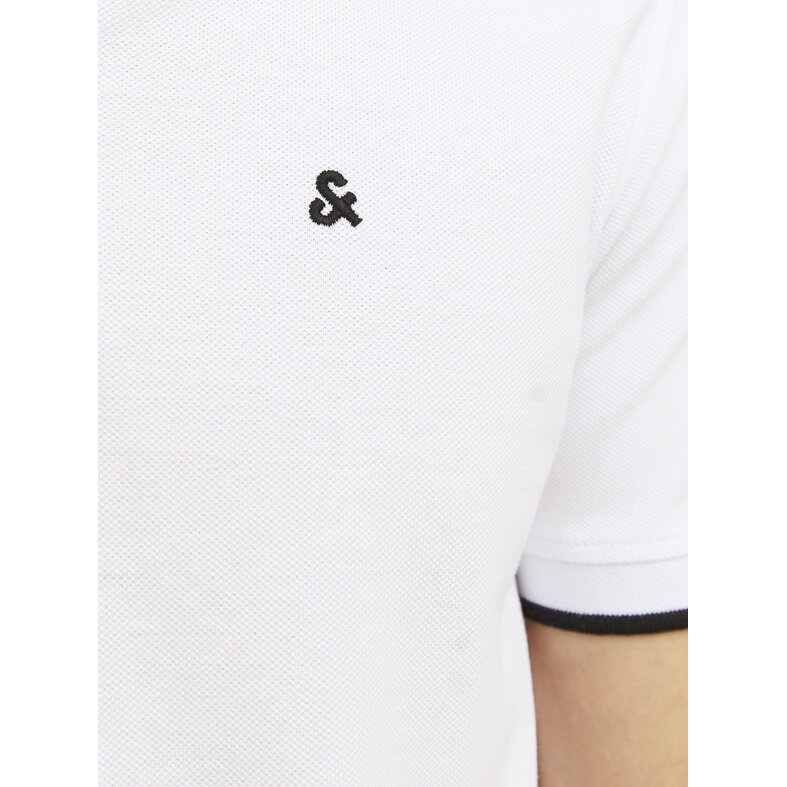 Jack & Jones Jack & Jones Men's Polo JJEPAULOS 2-Pack Plain White/Blue