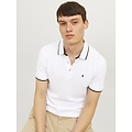 Jack & Jones Jack & Jones Men's Polo JJEPAULOS 2-Pack Plain White/Blue
