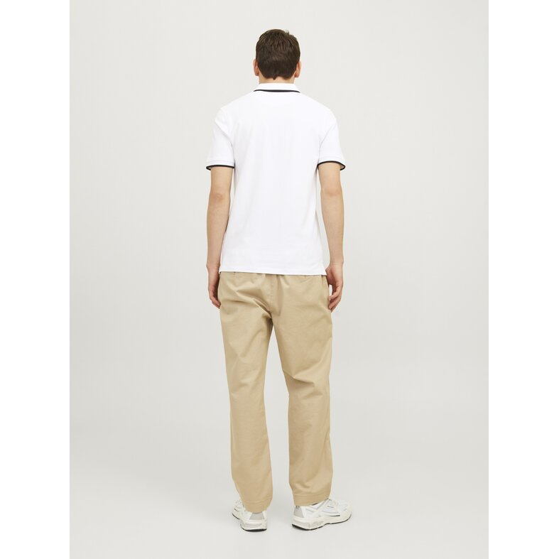 Jack & Jones Jack & Jones Men's Polo JJEPAULOS 2-Pack Plain White/Blue