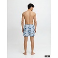 Jack & Jones Jack & Jones Men's Swim Short JPSTMAUI VIBES Light Blue Flamingo/Palm Print