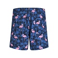 Jack & Jones Jack & Jones Heren Zwemshort JPSTMAUI VIBES Donkerblauw Flamingo/Palm Print