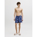 Jack & Jones Jack & Jones Heren Zwemshort JPSTMAUI VIBES Donkerblauw Flamingo/Palm Print