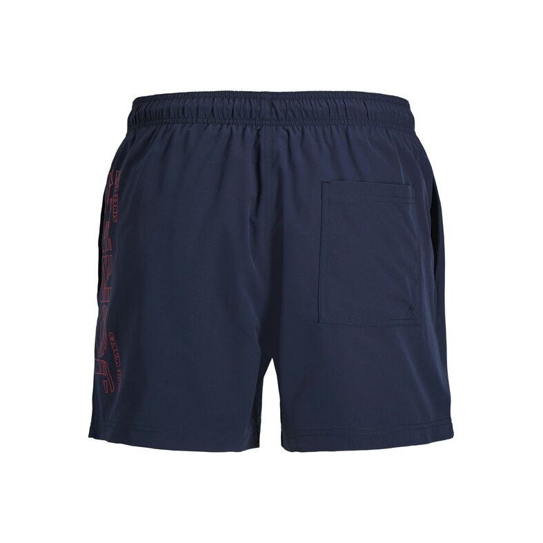 Jack & Jones Jack & Jones Heren Zwemshort JPSTMAUI WAVE Logo Effen Donkerblauw