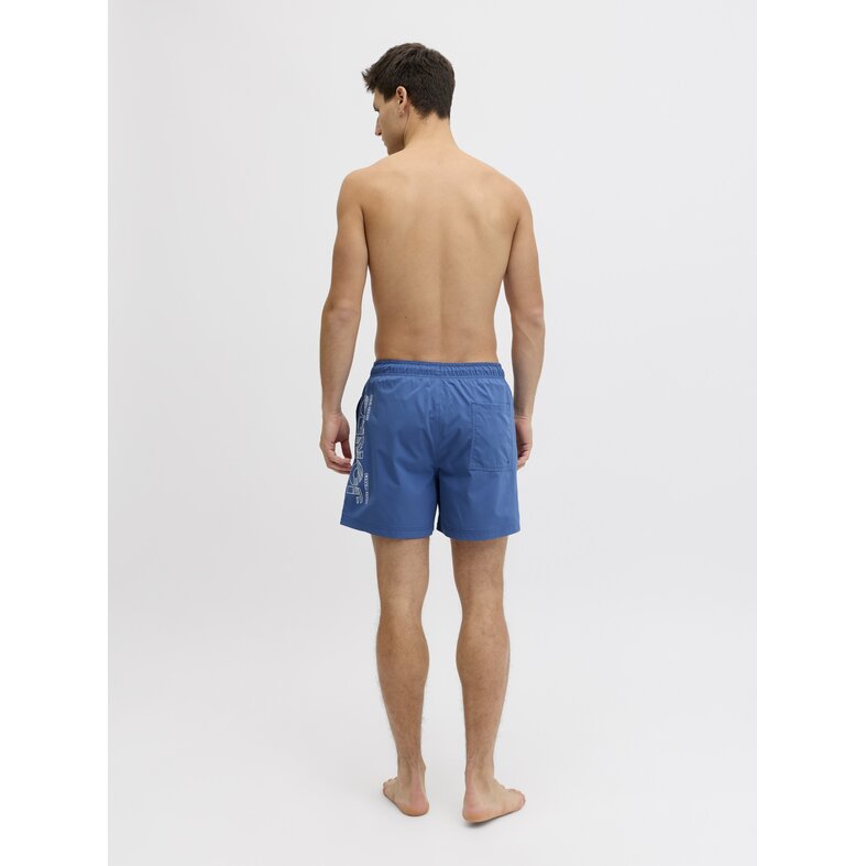Jack & Jones Jack & Jones Heren Zwemshort JPSTMAUI WAVE Logo Effen Blauw