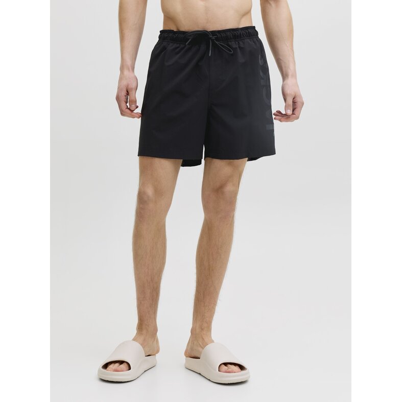 Jack & Jones Jack & Jones Heren Zwemshort JPSTMAUI WAVE Logo Effen Zwart