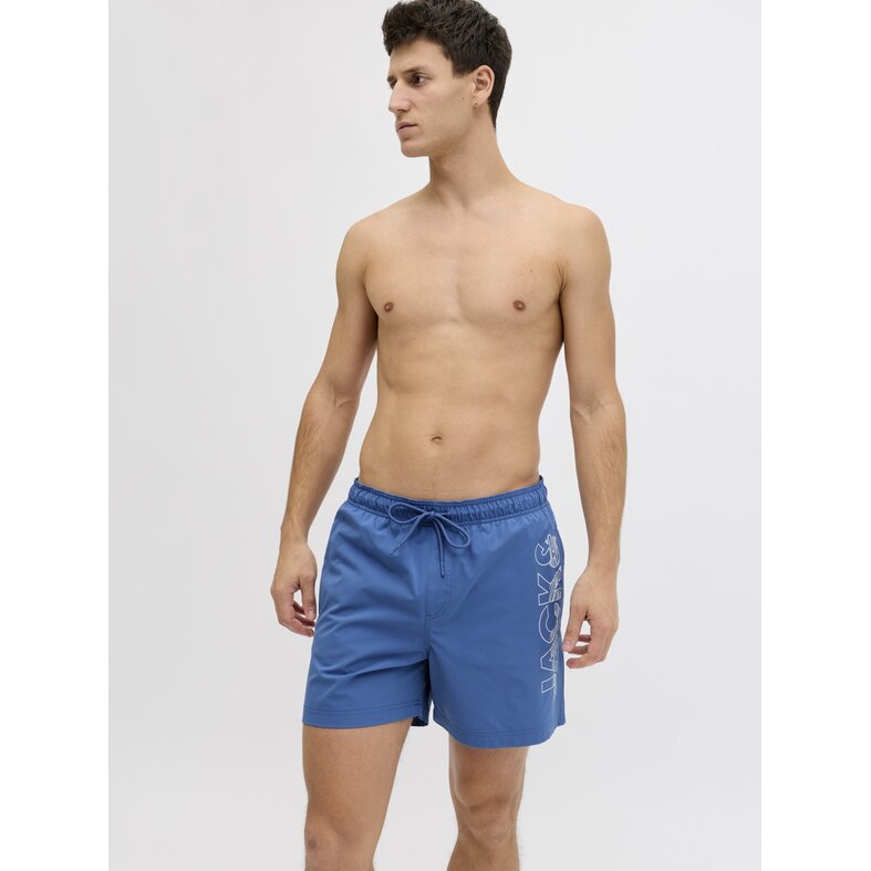 Jack & Jones Jack & Jones Heren Zwemshort JPSTMAUI WAVE Logo Effen Blauw