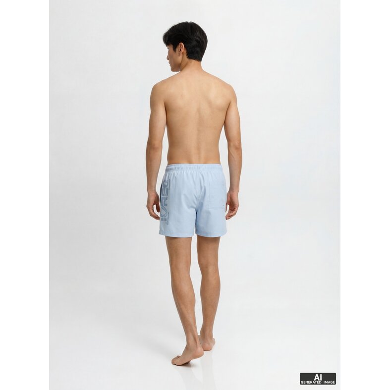 Jack & Jones Jack & Jones Heren Zwemshort JPSTMAUI WAVE Logo Effen Lichtblauw