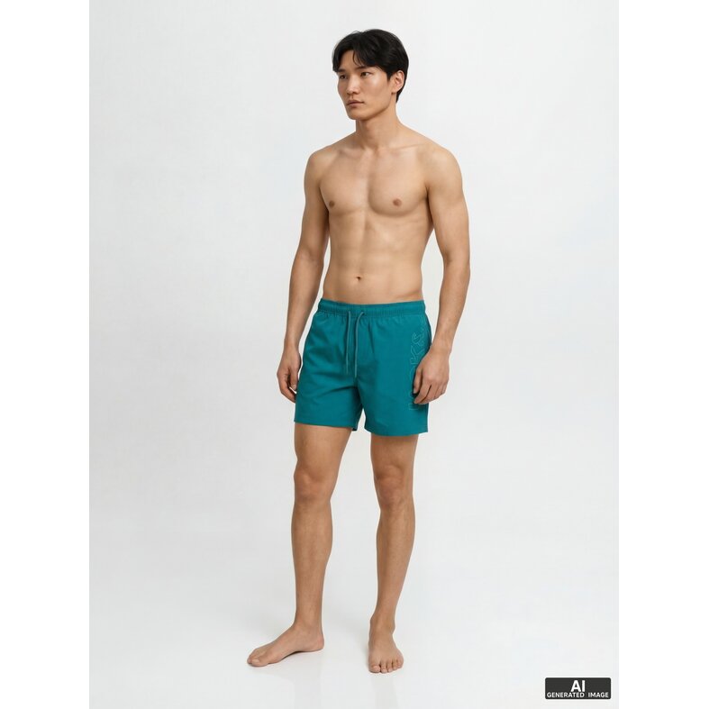 Jack & Jones Jack & Jones Heren Zwemshort JPSTMAUI WAVE Logo Effen Groen