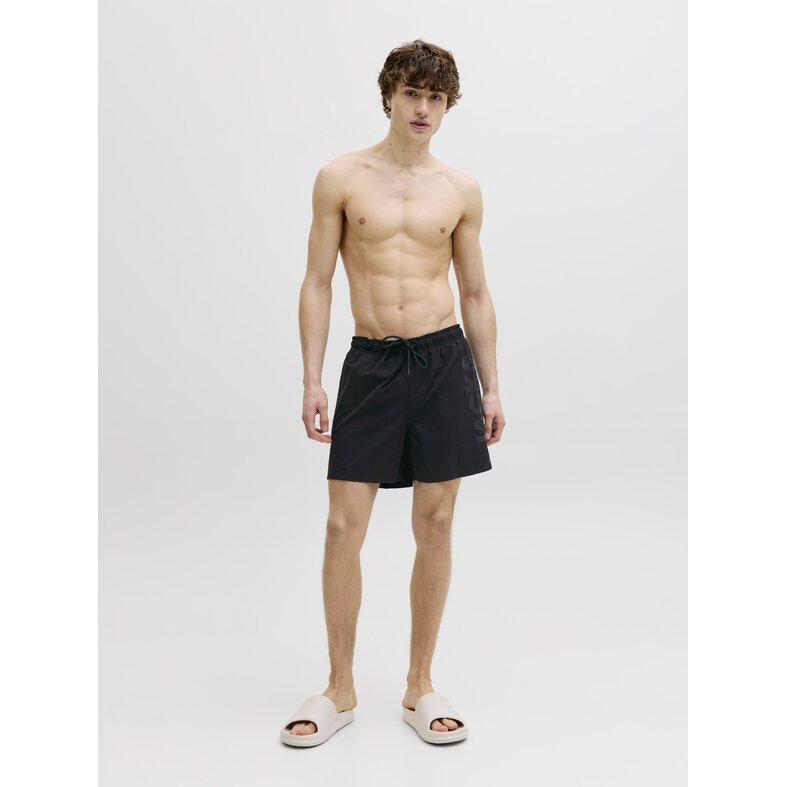 Jack & Jones Jack & Jones Heren Zwemshort JPSTMAUI WAVE Logo Effen Zwart