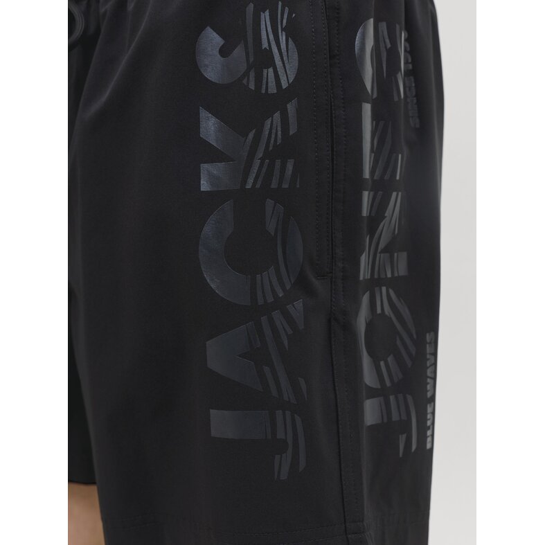 Jack & Jones Jack & Jones Heren Zwemshort JPSTMAUI WAVE Logo Effen Zwart