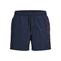 Jack & Jones Jack & Jones Heren Zwemshort JPSTMAUI WAVE Logo Effen Donkerblauw
