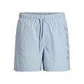 Jack & Jones Jack & Jones Men's Swim Short JPSTMAUI WAVE Logo Solid Light Blue