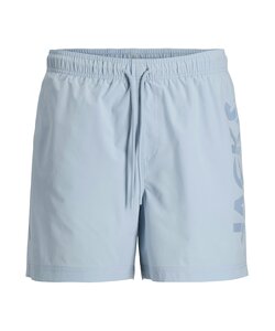 Jack & Jones Men's Swim Short JPSTMAUI WAVE Logo Solid Light Blue