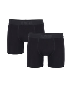 Alan Red Heren Boxershorts 2-Pack Effen Zwart