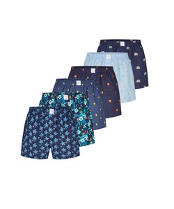 MG-1 Wide Boxer Shorts Men 6-Pack Print Print D725
