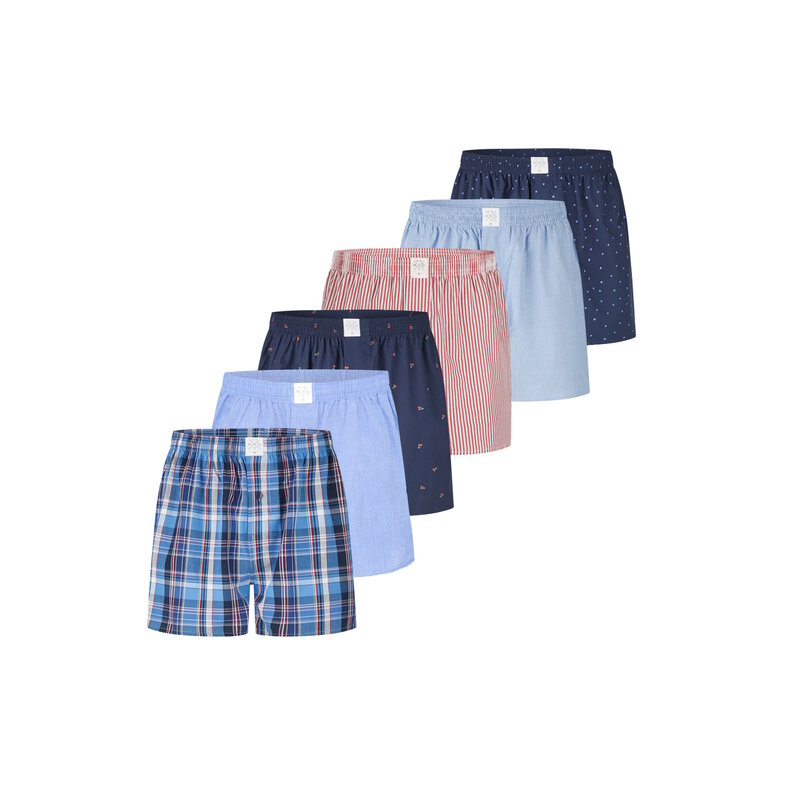 MG-1 MG-1 Wijde Boxershorts Heren 6-Pack Multicolor D710