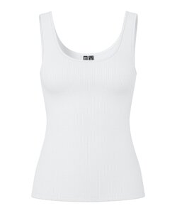 PIECES Ladies Tanktop Rib PCKITTE Round Neck Solid White