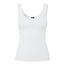 PIECES PIECES Dames Tanktop Rib PCKITTE Ronde Hals Effen Wit