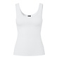 PIECES PIECES Ladies Tanktop Rib PCKITTE Round Neck Solid White