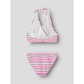 Name It Name It Girls Bikini Set Bow NKFZIPPA Striped Pink