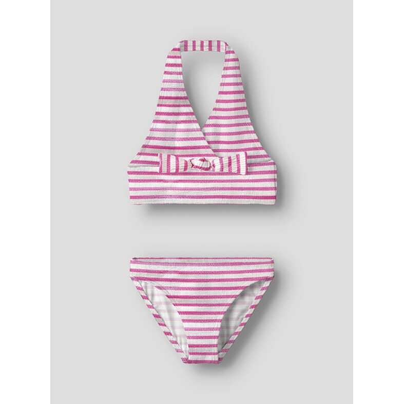 Name It Name It Meisjes Bikini Set Strik NKFZIPPA Gestreept Roze