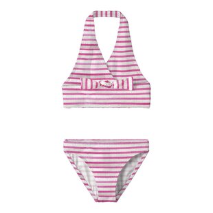 Name It Meisjes Bikini Set Strik NKFZIPPA Gestreept Roze