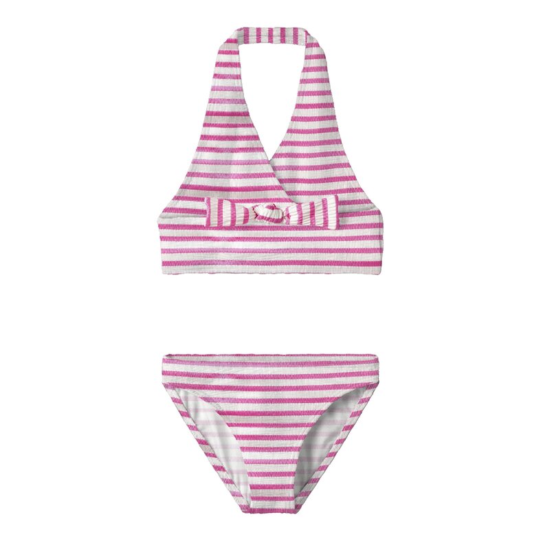 Name It Name It Meisjes Bikini Set Strik NKFZIPPA Gestreept Roze
