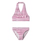 Name It Name It Meisjes Bikini Set Strik NKFZIPPA Gestreept Roze