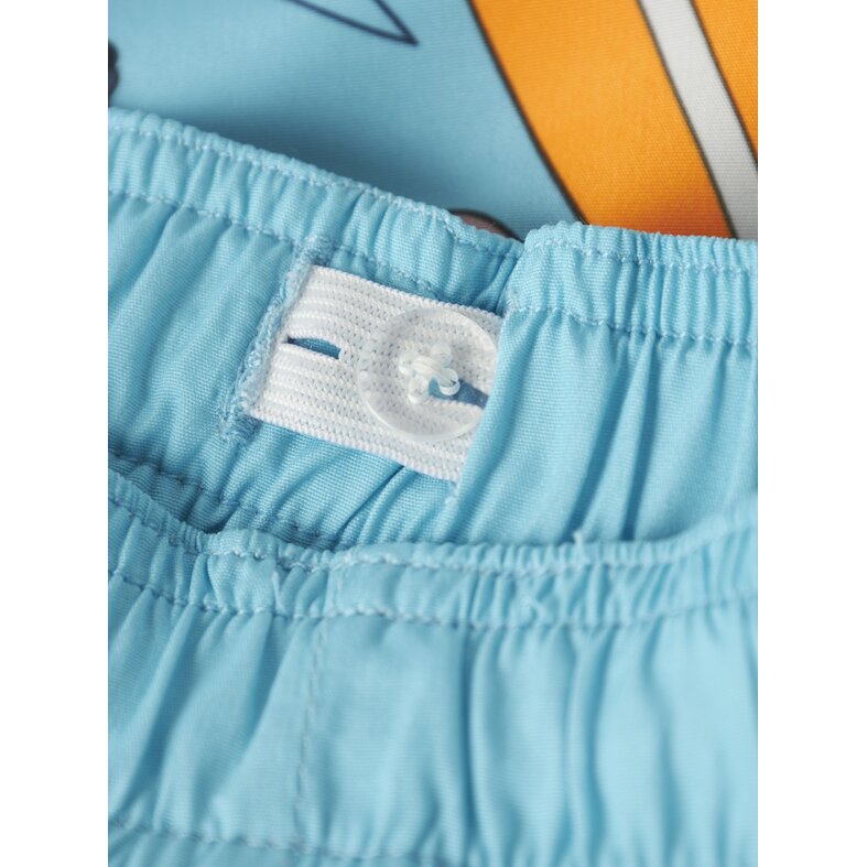 Name It Name It Jongens Lange Zwemshort NMMMOURITZ Stitch Surf Print Lichtblauw