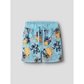 Name It Name It Boys Long Swim Short NMMMOURITZ Stitch Surf Print Light Blue