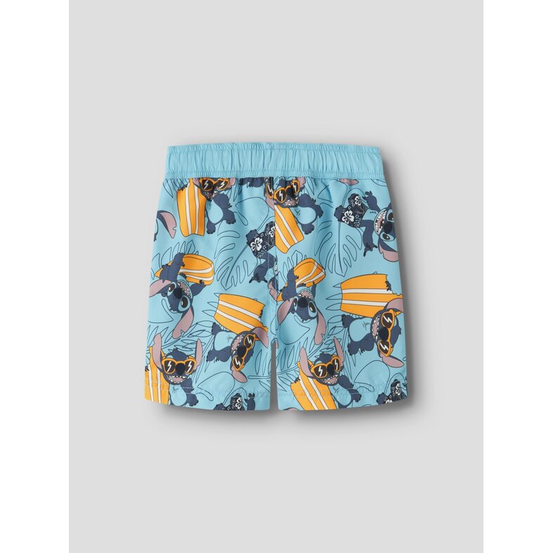 Name It Name It Jongens Lange Zwemshort NMMMOURITZ Stitch Surf Print Lichtblauw