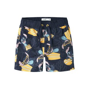 Name It Jongens Lange Zwemshort NMMMOURITZ Stitch Surf Print Donkerblauw